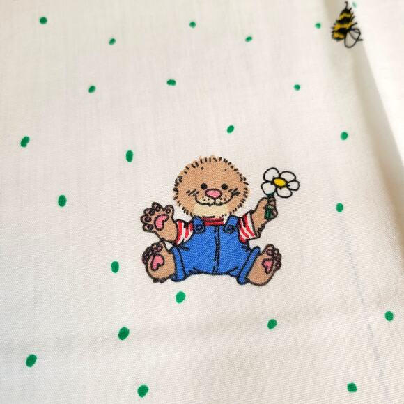 Cotton Fabric Suzy Spafford 1992 ABC 123 Baby Animals White 71x45 Quilting - Picture 6 of 12